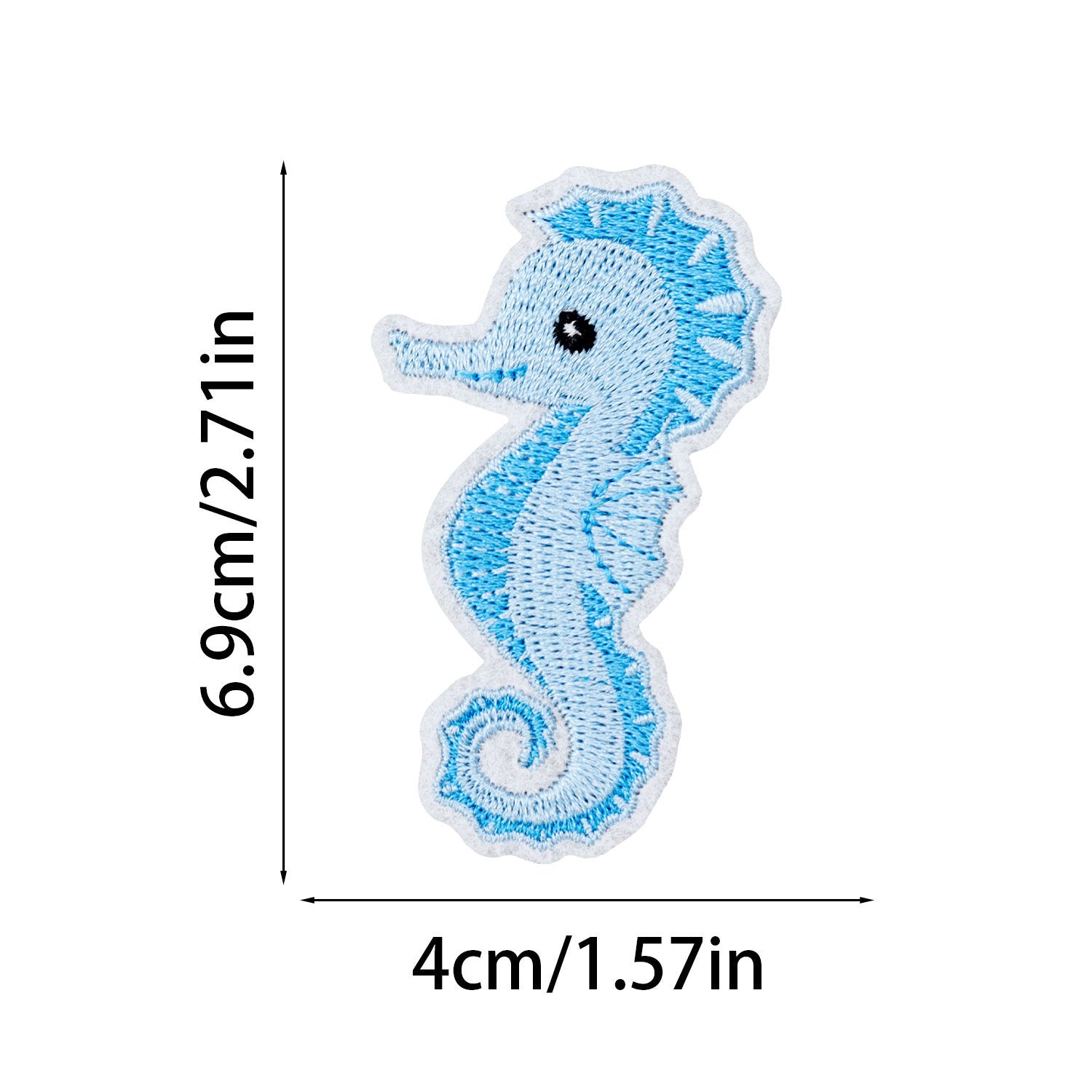 Wholesale American Ocean Style 16-Piece Embroidered Cloth Patch Holiday Seahorse Anchor Surfing Girl Shell High-Density Applique